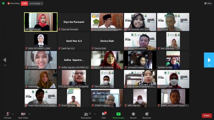 Gandeng Kemenag DIKTIS, IPTABI Gelar Pemetaan MKWK Bahasa Indonesia Sebagai Media Pembentukan Karakter Mahasiswa PTKI