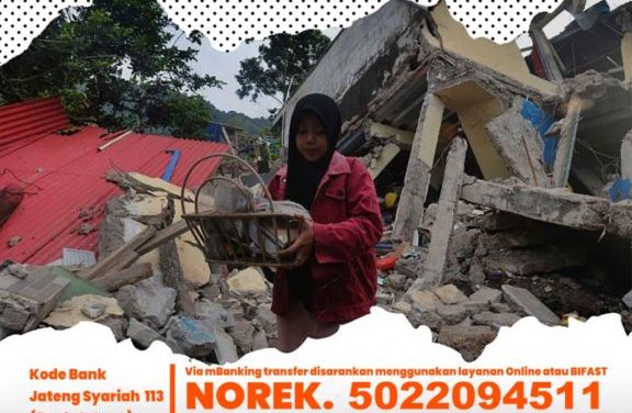 Kesukarelawanan Mahasiswa dan Ikatan Alumni Fakultas Adab dan Bahasa peduli Gempa Cianjur